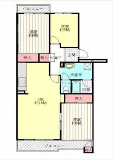 北柏ライフタウン第一団地8号棟【5階】の間取り
