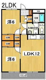サンワマンション【3階】の間取り