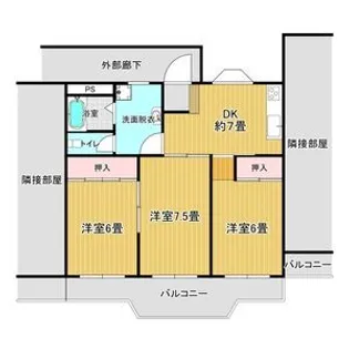 愛知県尾張旭市城前町2【マンション】の間取り