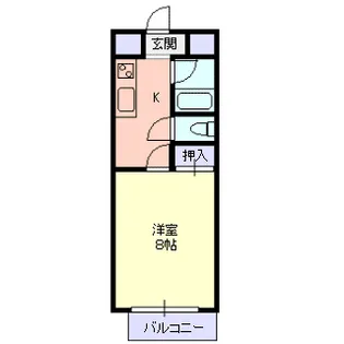 ホワイトハウスB【3階】の間取り
