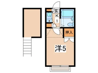 スカイピア希望が丘2D【2階】の間取り