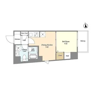 東京都台東区松が谷2【マンション】の間取り