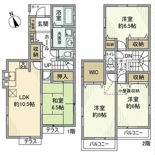 東京都昭島市宮沢町2【一戸建】の間取り