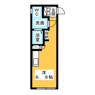 愛知県名古屋市西区花の木3【アパート】の間取り