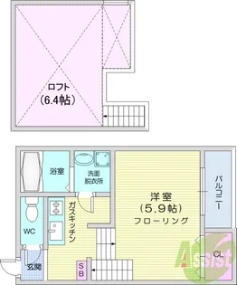 Urban Crest北山【2階】の間取り