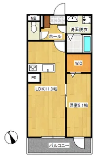 レジデンスノーブル【3階】の間取り