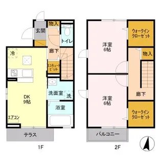 ウィット吉川 Aの間取り