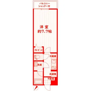 リブリ・大船【1階】の間取り