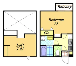 Villa Soleil【2階】の間取り