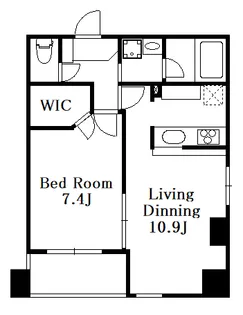 1LDKの間取り画像
