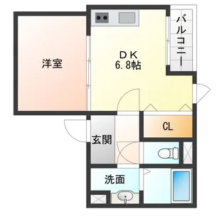兵庫県西宮市甲子園七番町【アパート】の間取り