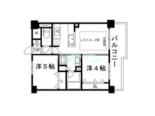 エステムプラザ京都河原町通IIレジデンシャル【2階】の間取り
