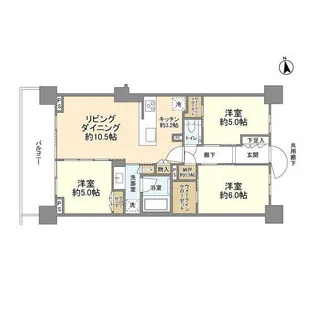 シティテラス杉並方南町サウス【6階】の間取り