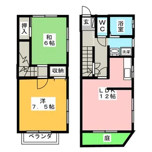 静岡県静岡市清水区中矢部町【一戸建】の間取り