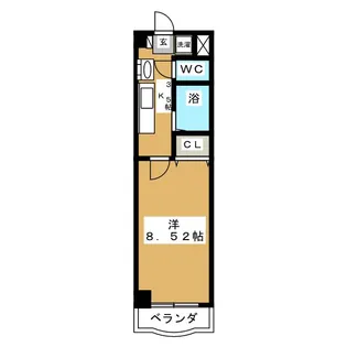 カリンマンション【5階】の間取り