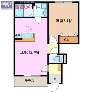 梅桃【1階】の間取り