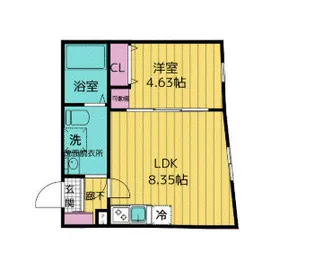 クリオ ラモード神楽坂【4階】の間取り