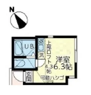 ユナイト横浜 セシル・キャンベル【1階】の間取り