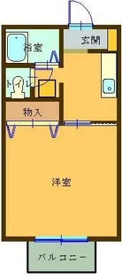 アベニューハタダIII【1階】の間取り