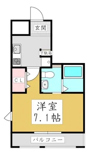 ルフレグランデ川口【3階】の間取り