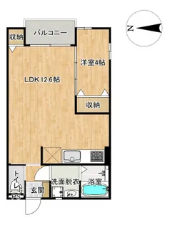 ツバメハウスI【1階】の間取り