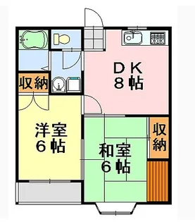 千葉県千葉市中央区今井3【アパート】の間取り