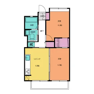 神奈川県横浜市瀬谷区瀬谷3【マンション】の間取り