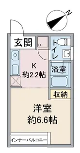 千葉県市川市市川南2【アパート】の間取り