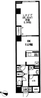 バレーヌ大森山王【1階】の間取り