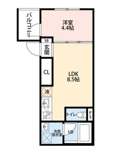 松山ビル【3階】の間取り