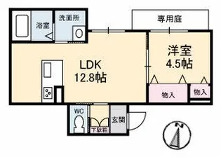フォレストアーチ【1階】の間取り