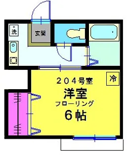 神奈川県横浜市神奈川区神之木台【アパート】の間取り
