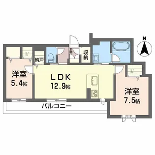 Sha Maison La.Pouse【2階】の間取り