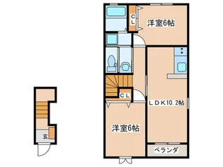 サンステージIII【2階】の間取り
