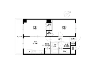 大倉山エステハイツ第3【3階】の間取り
