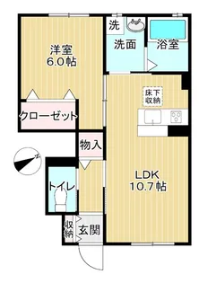 ポケットガーデン【1階】の間取り