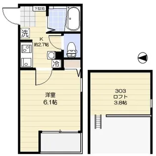 コンフィア目黒本町【3階】の間取り