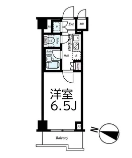 ルーブル武蔵小杉【6階】の間取り