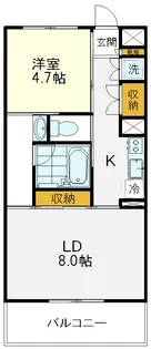 Kエリタージュ【3階】の間取り