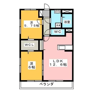 agre able【1階】の間取り