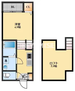 MODERN PALAZZO Isahaya Hatten【2階】の間取り