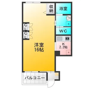 ジャルダン ドゥ 柿木【1階】の間取り