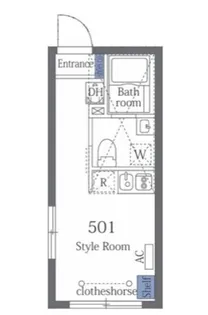 ラフォート上野根岸【5階】の間取り