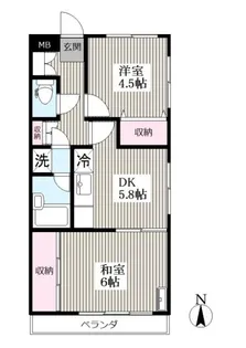 エンブレム茜【3階】の間取り