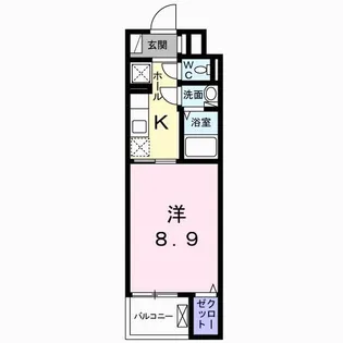 グランディー豊原町【3階】の間取り
