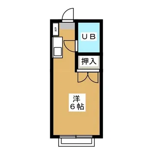 ハイツスバル谷【1階】の間取り