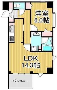 ランドステージ北千住ジョイフロント【4階】の間取り