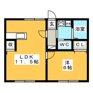グリーンハイツ1【2階】の間取り