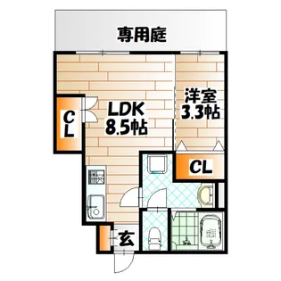 福岡県北九州市小倉北区菜園場1【アパート】の外観