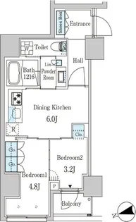 ザ・ライオンズフォーシア外神田【8階】の間取り